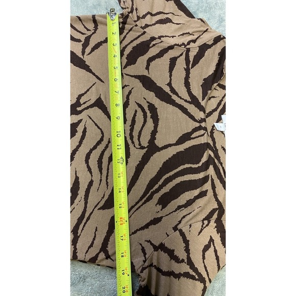 Bar lll Women's Long Sleeve Animal Print Jersey Top Size OX - Picture 10 of 11